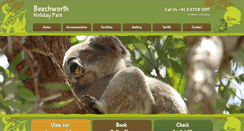 Desktop Screenshot of beechworthholidaypark.com.au